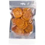 چیپس خرمالو طبیعی در بسته بندی زیپ دار